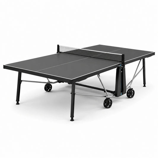 Klappbarer Tischtennistisch Aluminium Schwarz