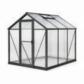Gewächshaus Aluminium Polycarbonatplatten Grau