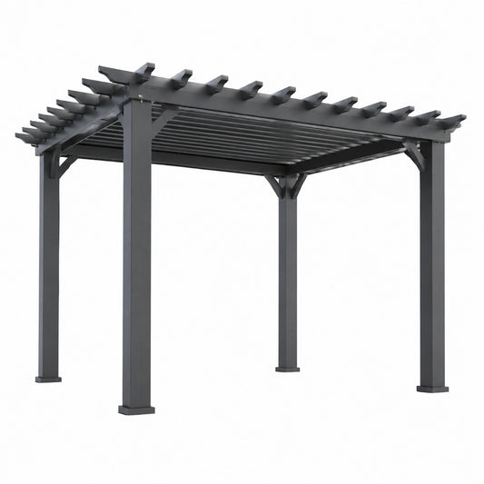 Metall Pergola in Anthrazit 300x300 cm